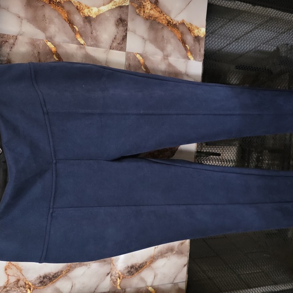Andrew Marc Dark Blue Women's Leggings - Picture 1 of 5
